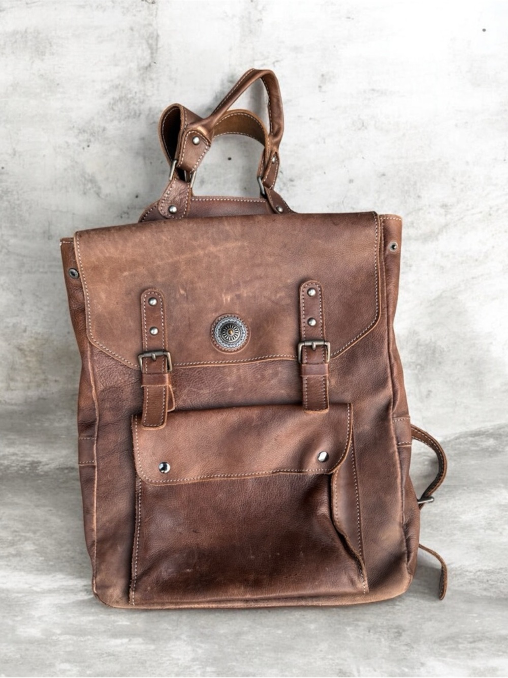 Handcrafted Leather Backpack